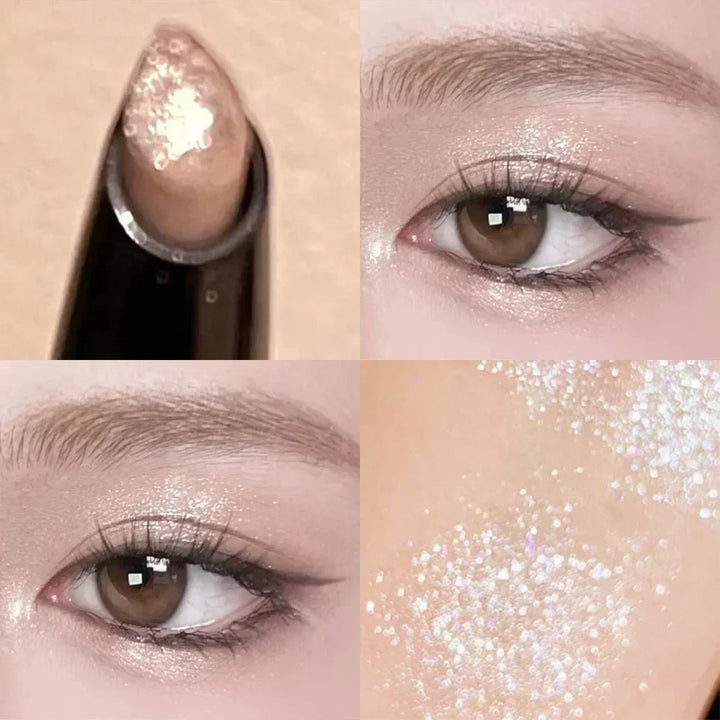 Rynx | Pearl Eyeshadow Pencil Glitter Eyeshadow Make-up waterproof Shimmer Silk Spinner Liner Pencil Cosmetics Beauty Make-up Tool