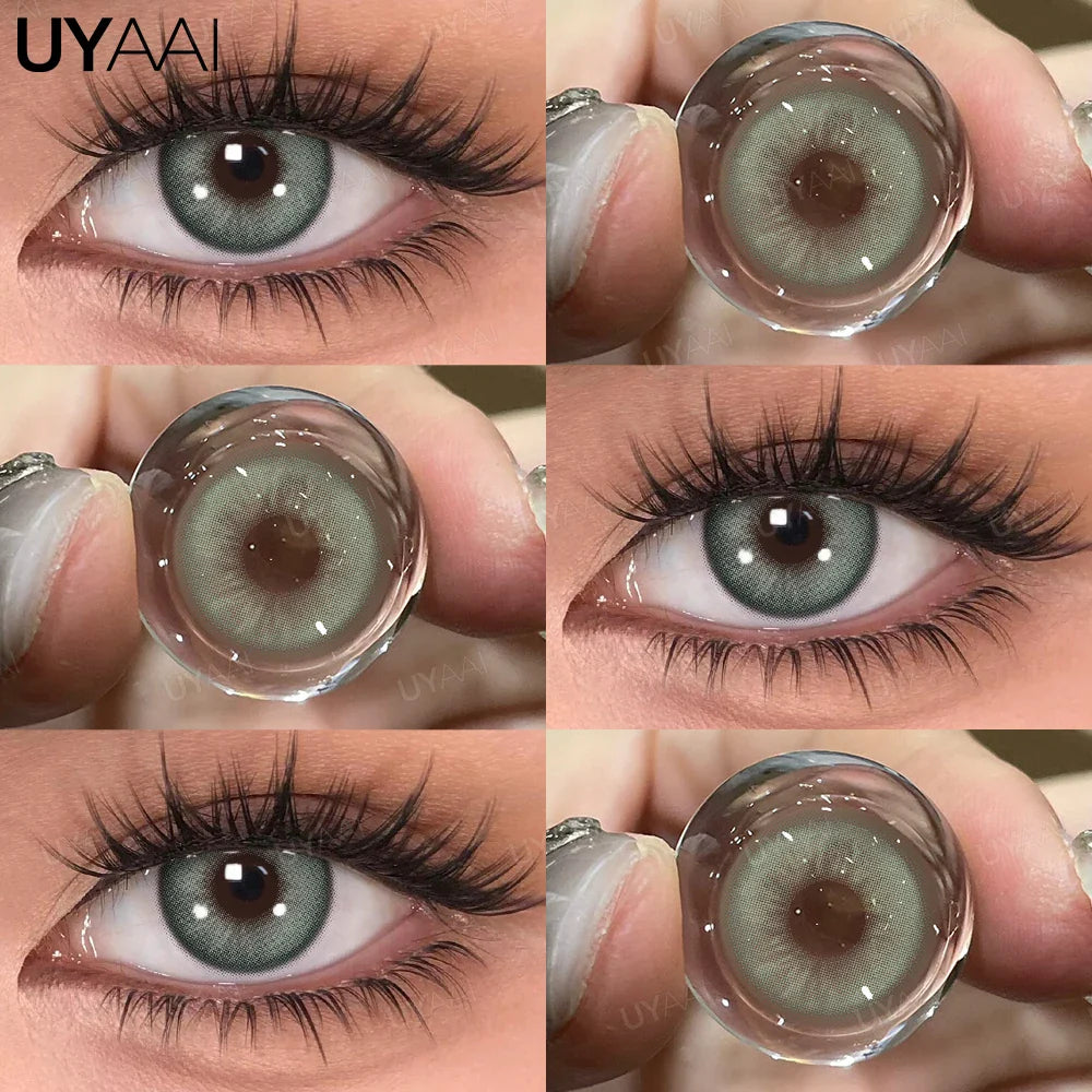 Rynx | 1 Pair Colored Pupils for Eyes Green Eye Color Lenses Brown Natural Looking Eye Lenses High-Quality Gray Lenses Soft Pupils