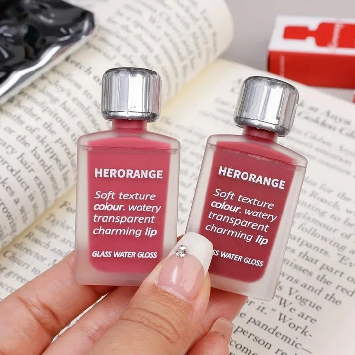 Rynx | Black Mirror Water Light Lip Gloss High Shine Moisturizing Long Lasting No Fading Liquid Lipstick Sexy Red Lips Makeup Cosmetics