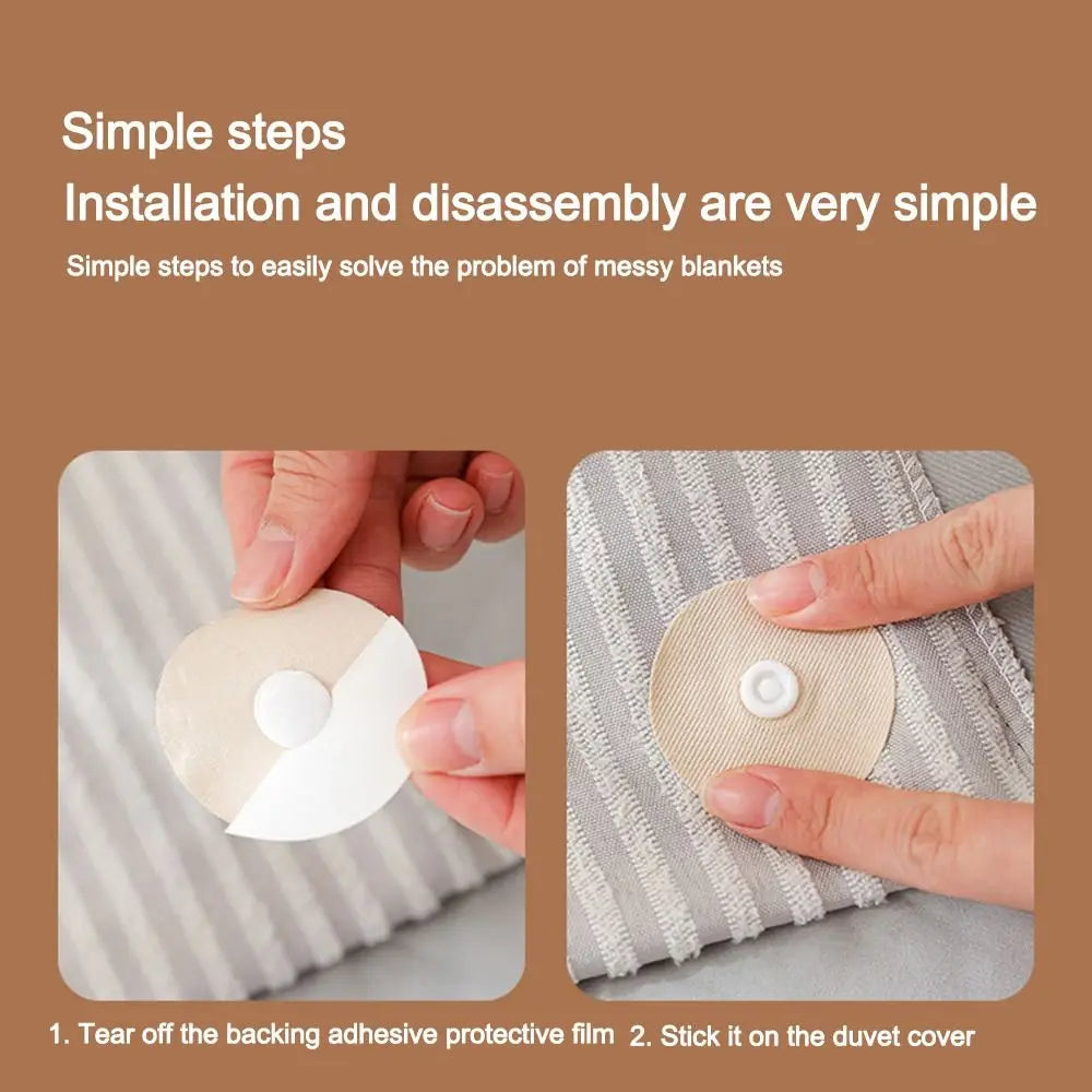 Lisslune | Stay Put Anti-Slip Easy Duvet Cover Snap Clip Set