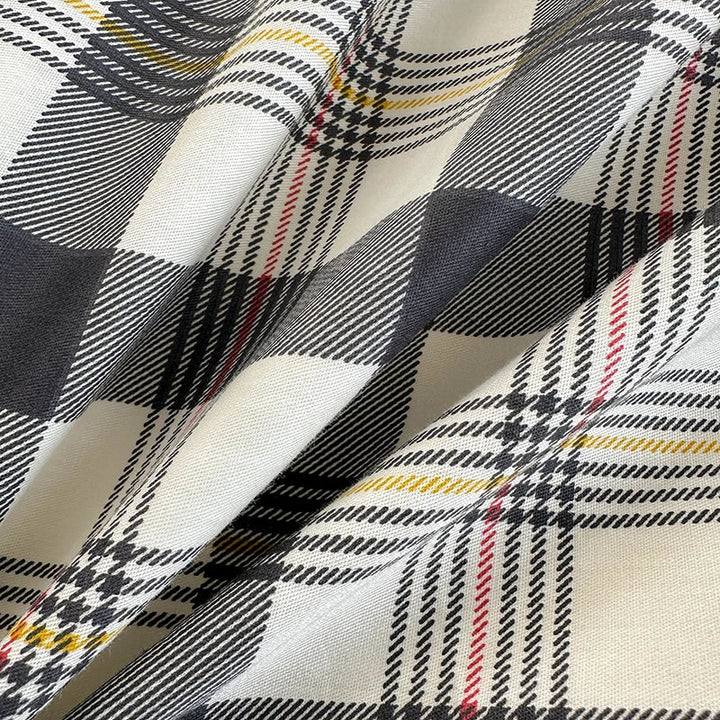 Lisslune | 100% Baumwolle Karo Style Bettbezug Set mit 2 Kissenbezügen - Weiche & Atmungsaktive Bettwäsche, Hypoallergen, Pflegeleicht