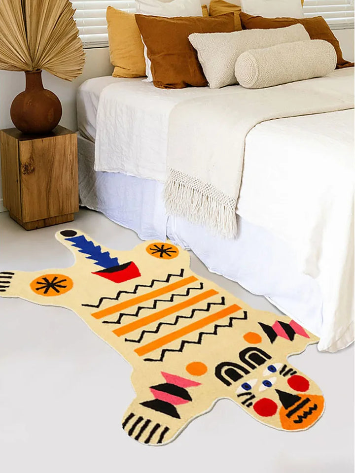 Rynx | Art Abstract Tiger Rug Comfortable Refreshing Bedroom Rug Large Area Living Room Decorative Rugs Entrance Rugs Tapis carpet