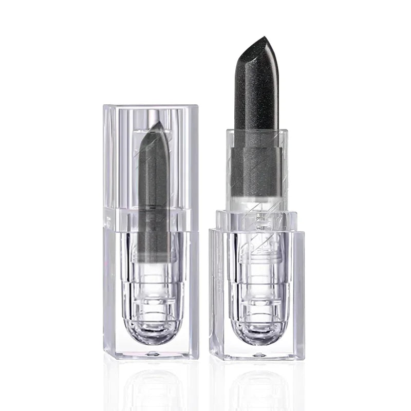 Rynx | Black lipstick for Halloween makeup Waterproof glitter lipsticks Sexy black lip gloss Glossy lip tint Cosmetics Halloween makeup