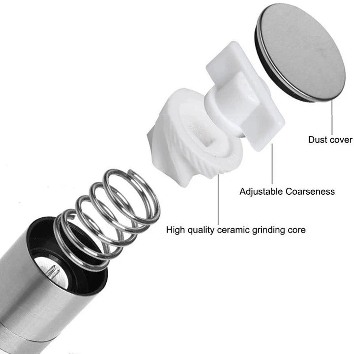 Lisslune | Precision Adjustable Salt and Pepper Mill Set - Dual Ceramic Blades Combination