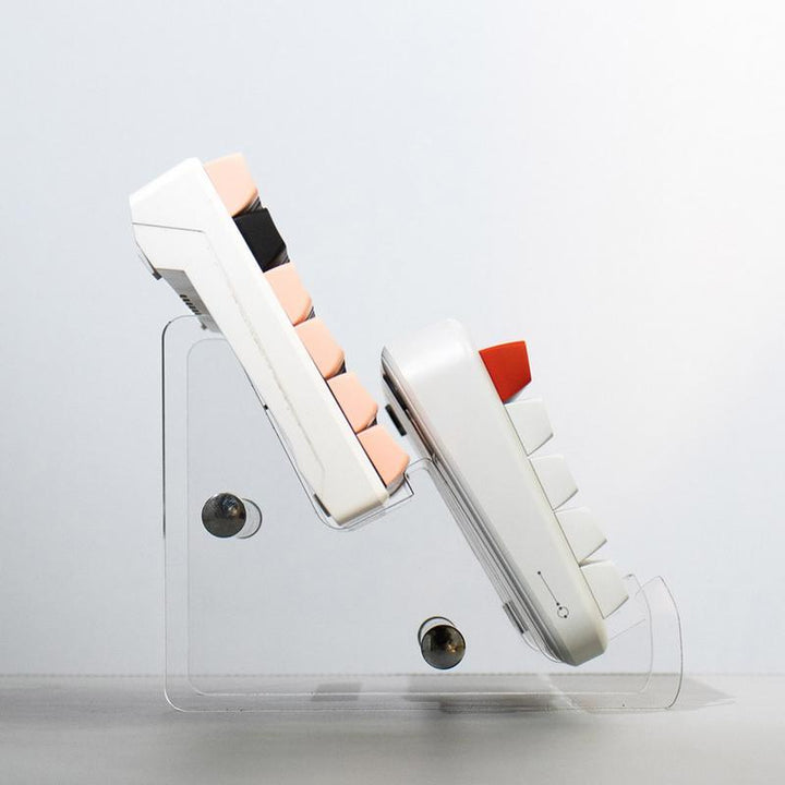 Lisslune | Striped 3-Tier Clear Acrylic Keyboard Display Holder