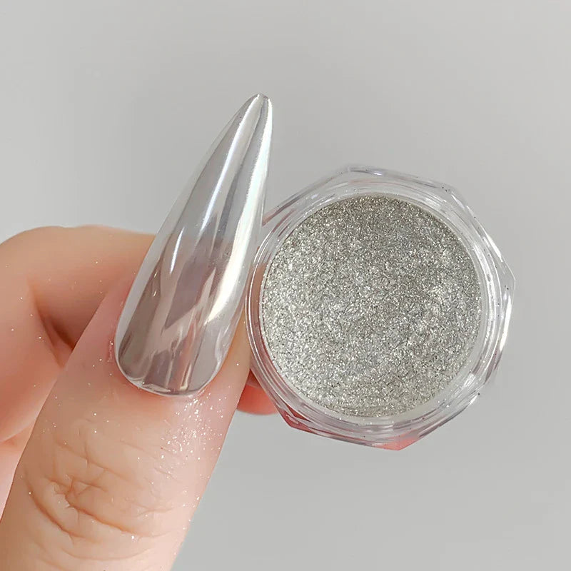 Rynx |1Jar Aurora Chameleon Snowflake Ultra-Thin Iridescent Nail Sequins Holographic Opal Eyeshadow Ice Glitter Nail Chameleon Flakes