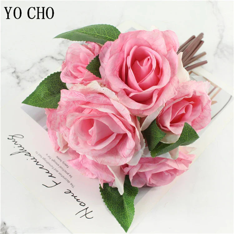Lisslune | Large Peony Silk Flower Bouquet Set