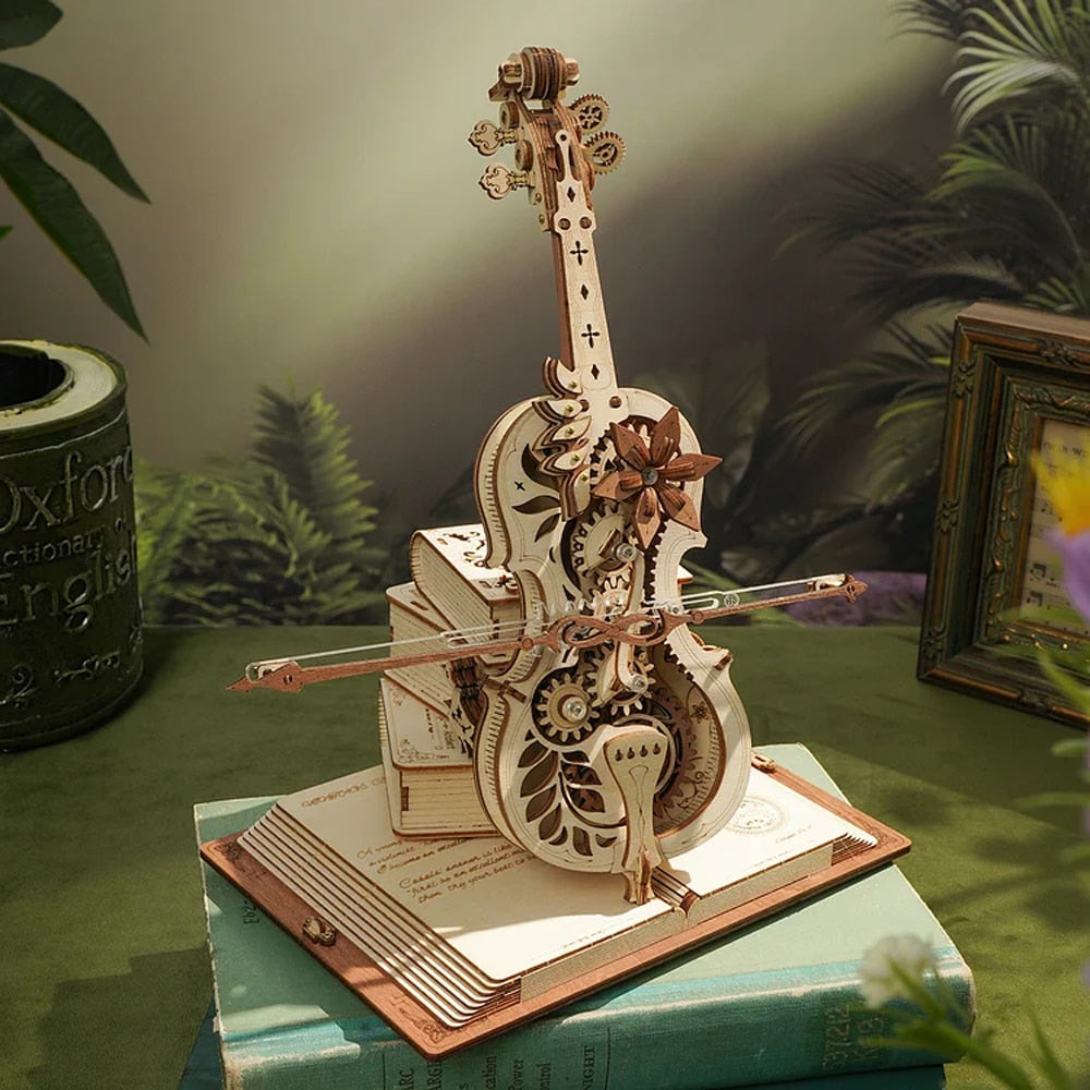 Lisslune | 3D Magical Mechanical Wooden Cello Puzzle