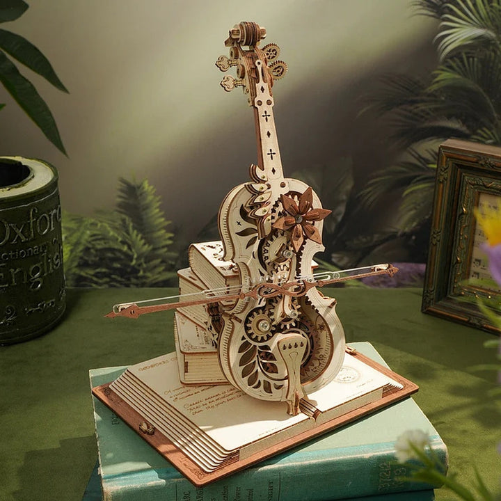 Lisslune | 3D Magical Mechanical Wooden Cello Puzzle