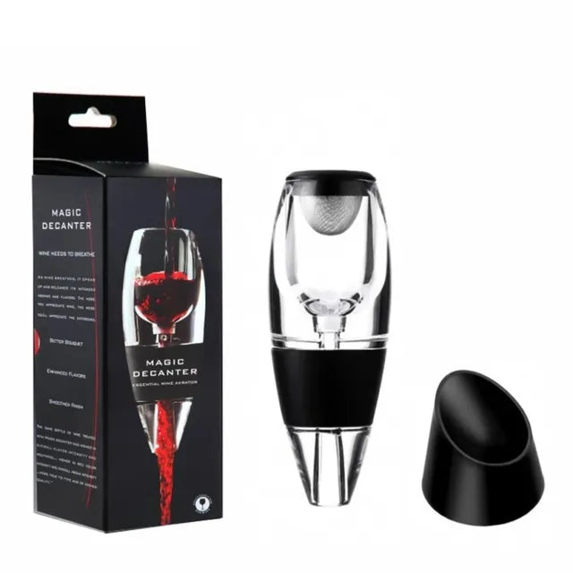 Lisslune | Wine aerator, decanter, pourer, set with filters, air purifier, stand diffuser, air aerator, sieve, aerator, wine for the dining room bar