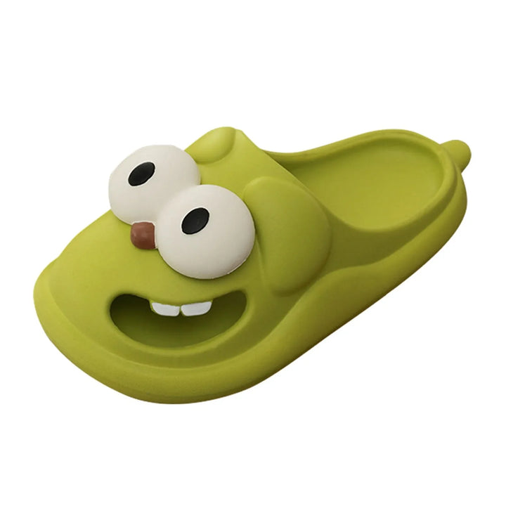Rynx | Popular Big Eye Dog Slippers Cute Funny Big Eye Dog Fun Cartoon Eva Slippers for Women Non-Slip Slippers for Indoor