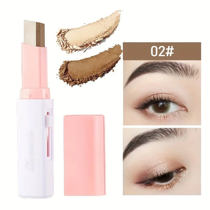Rynx | 2 In 1 Pearl Highlighter Eyeshadow Stick Makeup Waterproof Long-lasting Glitter Eyeshadow Eyeliner Stick Eye Makeup Cosmetics