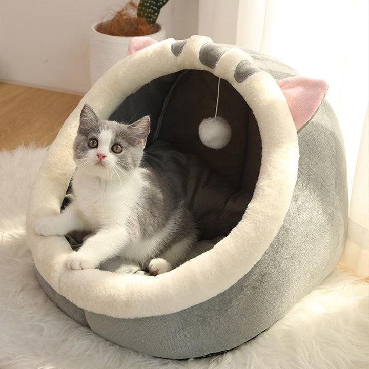 Lisslune | Ultimate Cat Comfort Oasis: Plush Cozy Hideaway Nest