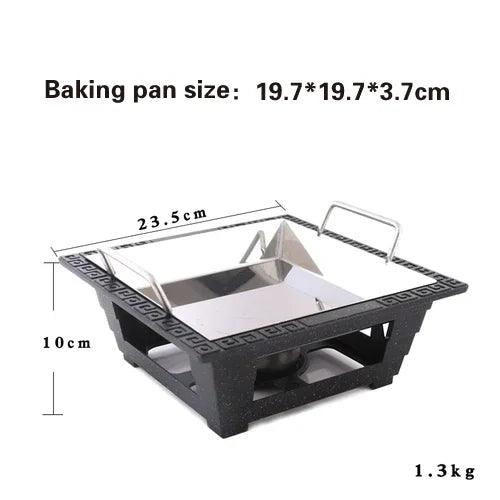 Lisslune | Gourmet Seafood Culinary Tower Set with Stainless Steel Alcohol Flame Burner