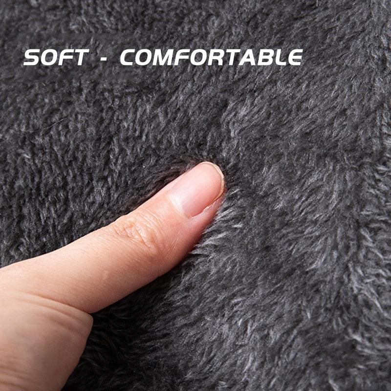 Lisslune | Snuggly Plush Gray Cave Bed for Small Dogs and Cats