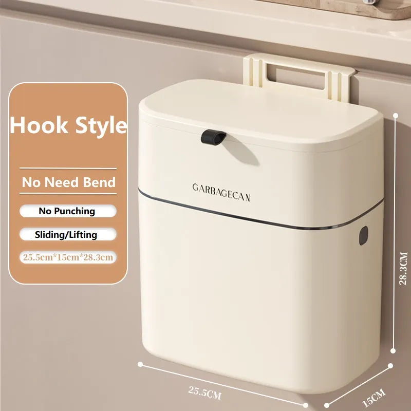 Lisslune | Space-Saver Hangable Home Mini Trash Bin
