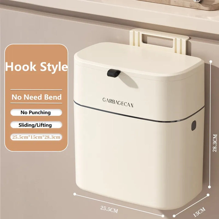 Lisslune | Space-Saver Hangable Home Mini Trash Bin