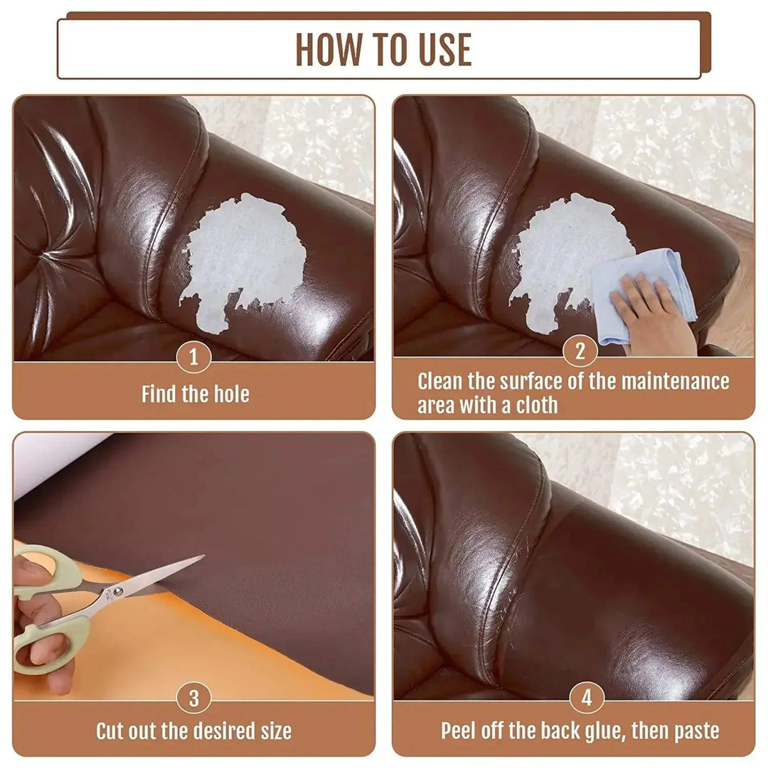 Lisslune | Leather Restoration Sticker - Effortless Upgrade for Furniture and Accessories