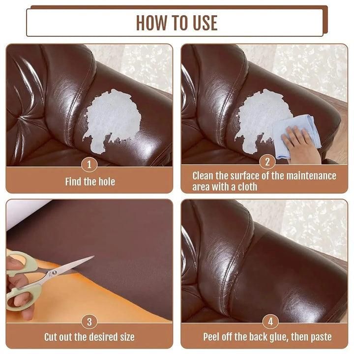 Lisslune | Leather Restoration Sticker - Effortless Upgrade for Furniture and Accessories