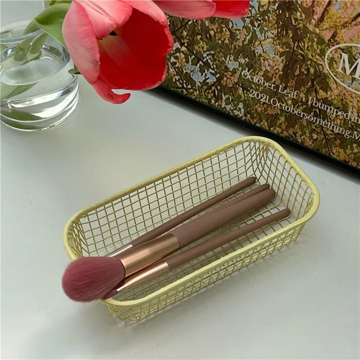 Rynx | In-Style Desk Storage Wire Basket Organizer Student Office Stationery Storage Box Desktop Iron Storage Boxes