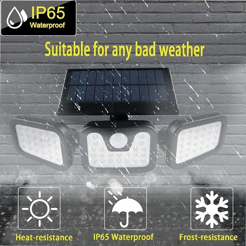 Lisslune | Power Save Motion Activated Outdoor Solar Lamp