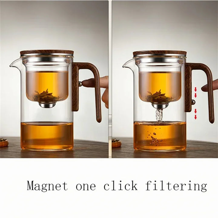Lisslune | One-Click Magnetic Switch Tea Separation Teapot