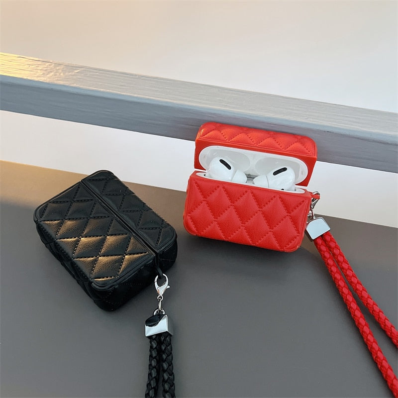 Lisslune | Luxurious leather protective case for Apple AirPods 2 3 Pro in handbag look