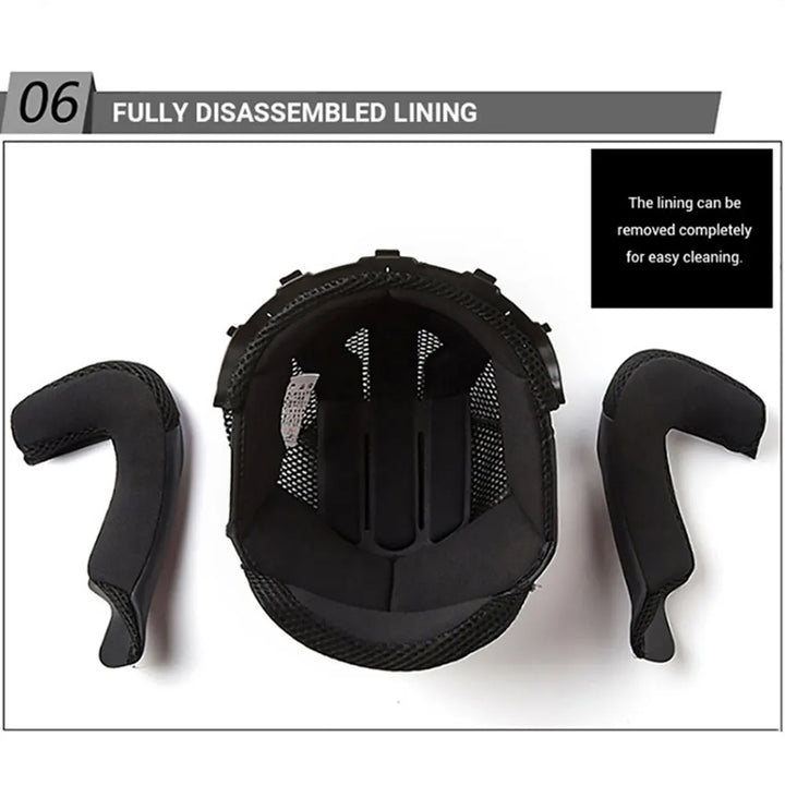 Lisslune | Half Face Motorcycle Helmet with Double Lens & DOT Safety – RoadGuard