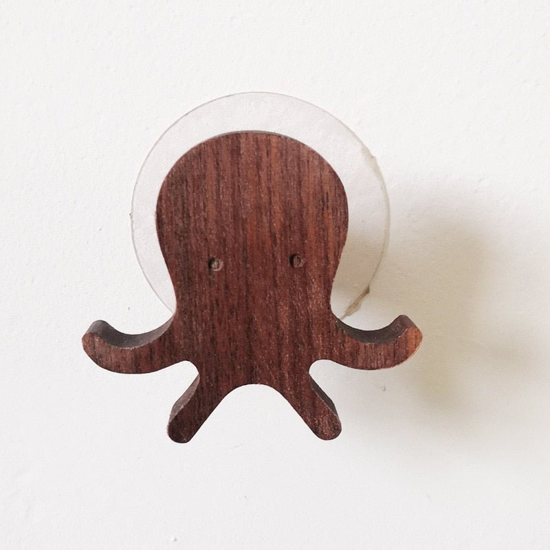 Lisslune | Cute Animal Walnut Wood Coat Hook