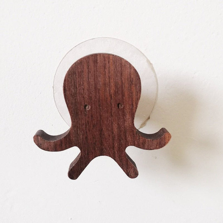 Lisslune | Cute Animal Walnut Wood Coat Hook