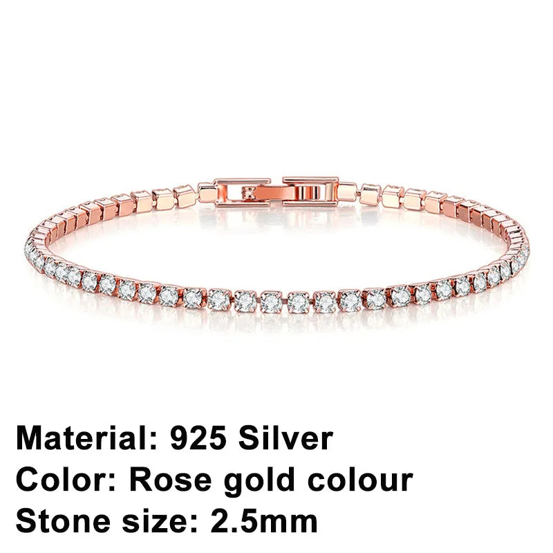 Lisslune | Tennis Bracelet – Shine with Attitude: Elegance in Sterling Silver and Hip-Hop Flair!