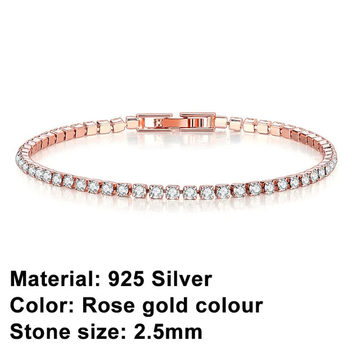 Lisslune | Tennis Bracelet – Shine with Attitude: Elegance in Sterling Silver and Hip-Hop Flair!