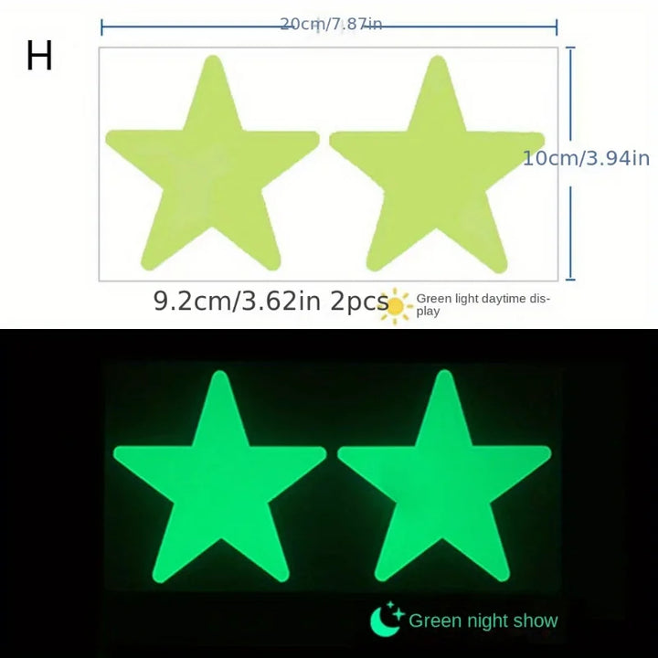 Rynx Glow-in-the-Dark Wall Stickers Self-Adhesive Dots Glow-in-the-Dark Ceiling Stickers for Kids' Room Halloween Home Decor