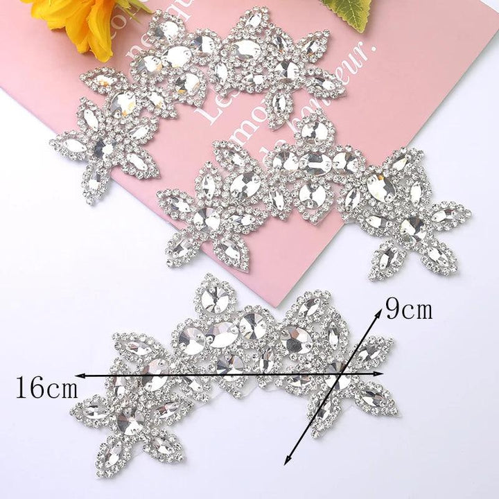 Lisslune | Sparkling Crystal-Studded Rhinestone Waist Appliqué Belt