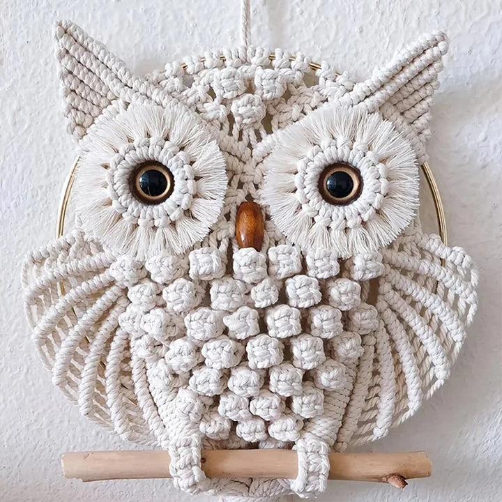 Lisslune | Macramé Owl Wall Hanging