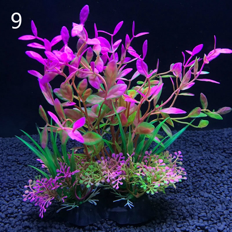 Lisslune | Vibrant Aquatic Plant Set: Realistic Decor for Aquariums
