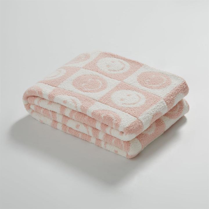 Lisslune | Smiley Checked Blanket
