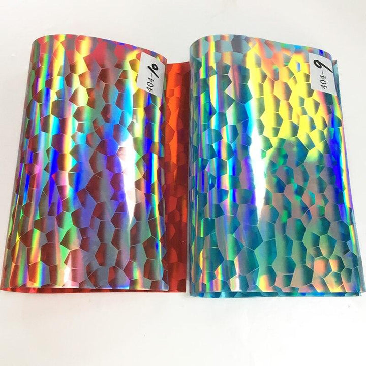 Lisslune | Iridescent football pattern PVC jelly vinyl fabric - Ideal for creative projects