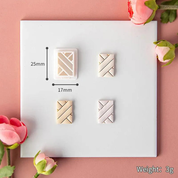 Lisslune | Flower and geometric polymer clay cutters for unique earrings and jewelry creations