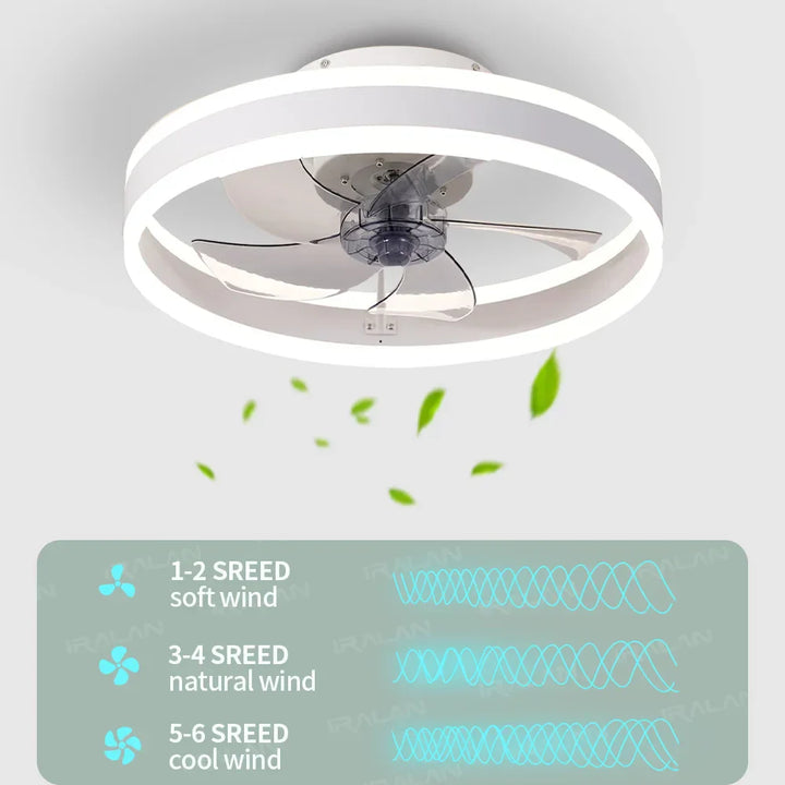 Lisslune | Aura Silent LED Ceiling Fan Lamp