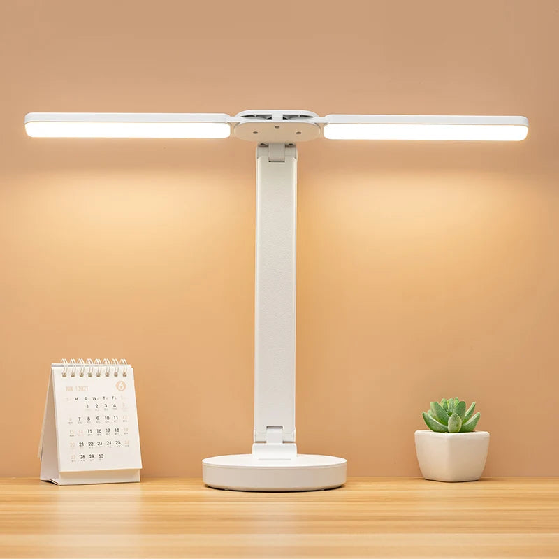 Lisslune | Adjustable Reading Lamp - Rechargeable Dimmable with Phone Table