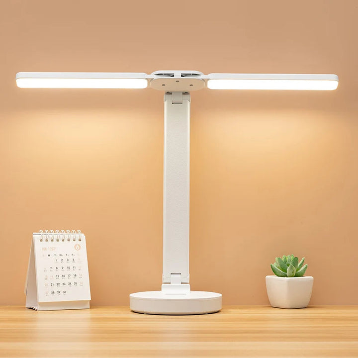 Lisslune | Adjustable Reading Lamp - Rechargeable Dimmable with Phone Table