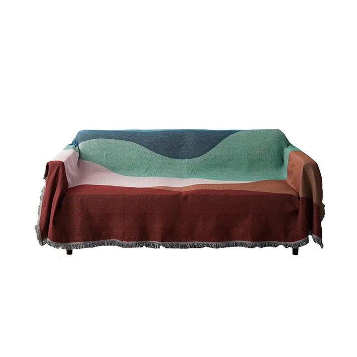 Rynx | Textile City Boundless Dunes Woven Sofa Throw Home Decor Dust Cover Quality Large Size Reversible Blanket for Bed