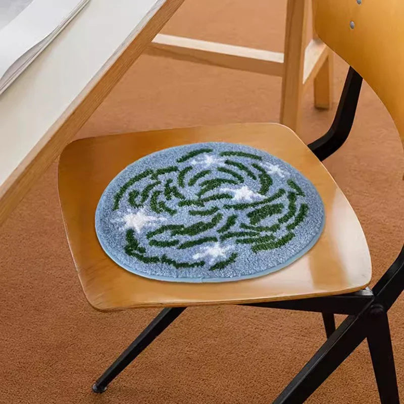 Rynx | Scenic Tufting Glossy Lake Bathroom Mat Soft Cushion Underpad Bedroom Rug Floor Mat Aesthetic Home Decor