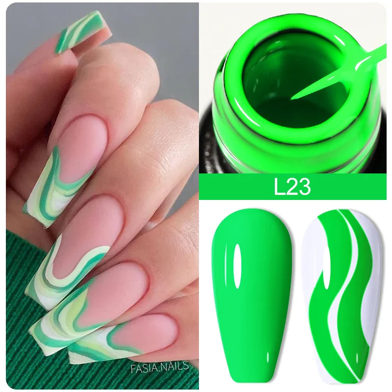 Rynx | 5ml Colorful Reflective Liner Gel Nail Polish Super Bright Painting Glitter Gel Graffiti Stripe Design Polish Manicure