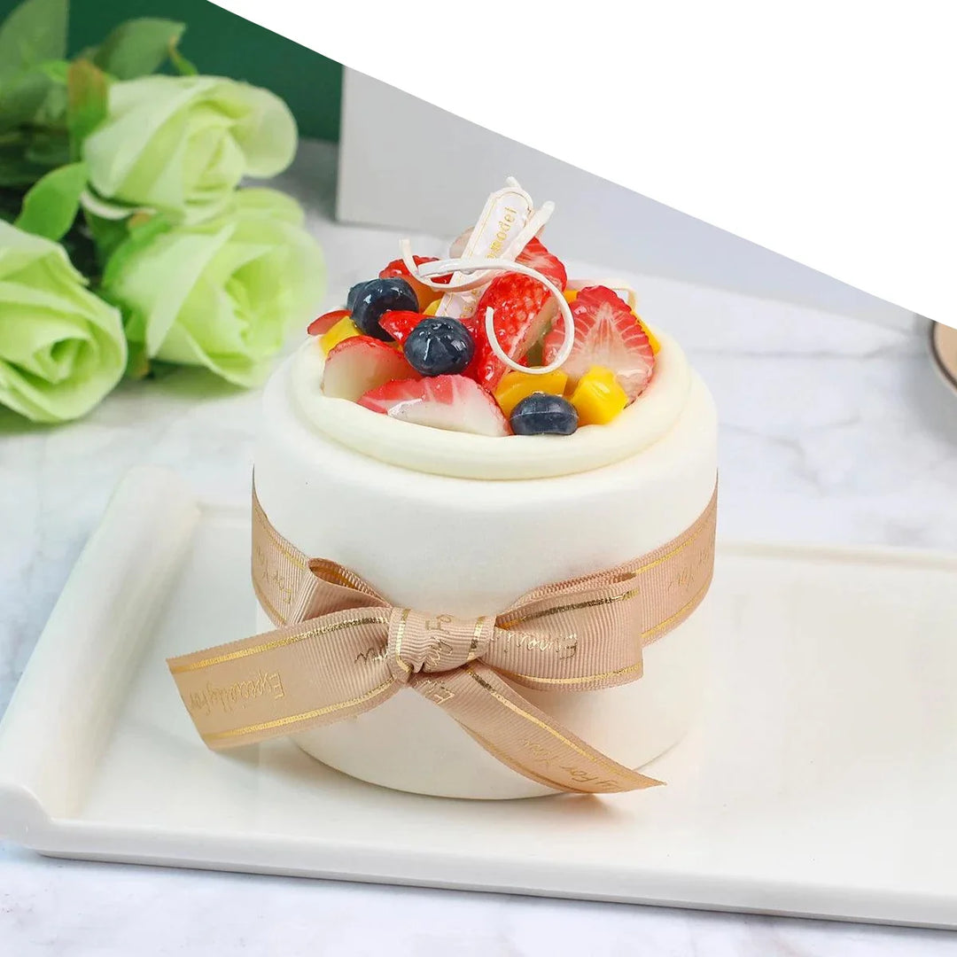 Lisslune | Realistic Artificial Sea Salt Room Cake Model - Ideal for Events, Home Decor, and Restaurant Displays