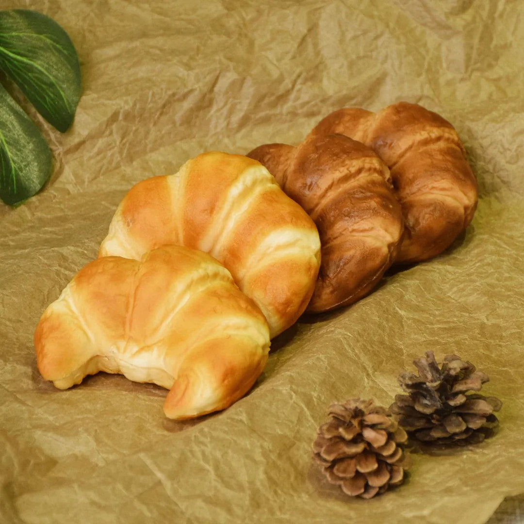 Lisslune | Realistic Golden Lava Croissant Bread Model - Ideal for Photography and Decorative Displays