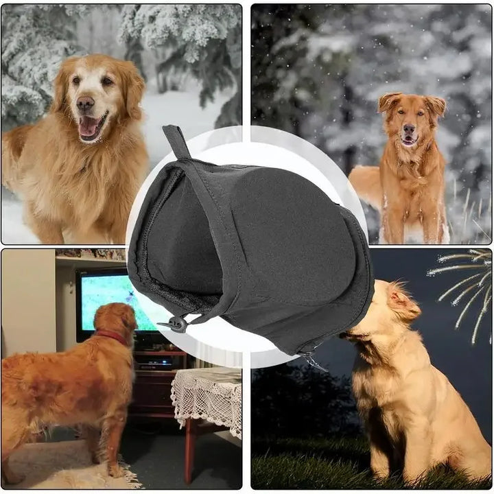 Lisslune | Noise-Suppressing Dog Ear Protectors | Comfortable, Breathable & Ideal for Fireworks and Thunderstorms