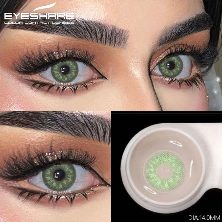Rynx | 1 pair of naturally colored contact lenses for gray eyes eye lens fashion blue lenses cosmetic brown eye contacts annual