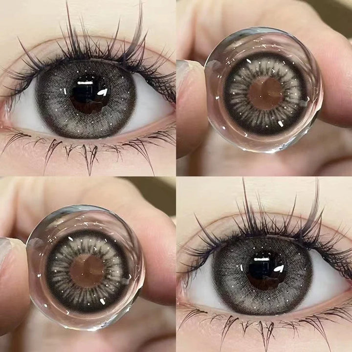Lisslune | 1 pair of best-selling colored contact lenses with prescription nearsightedness black natural lenses soft Korean lenses